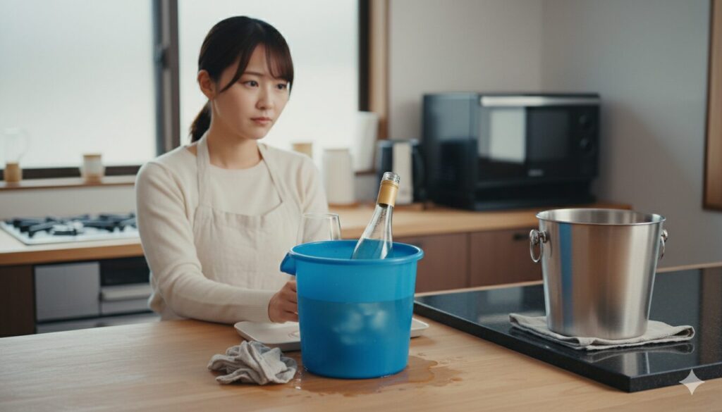 ワインクーラーはバケツで代用可能？